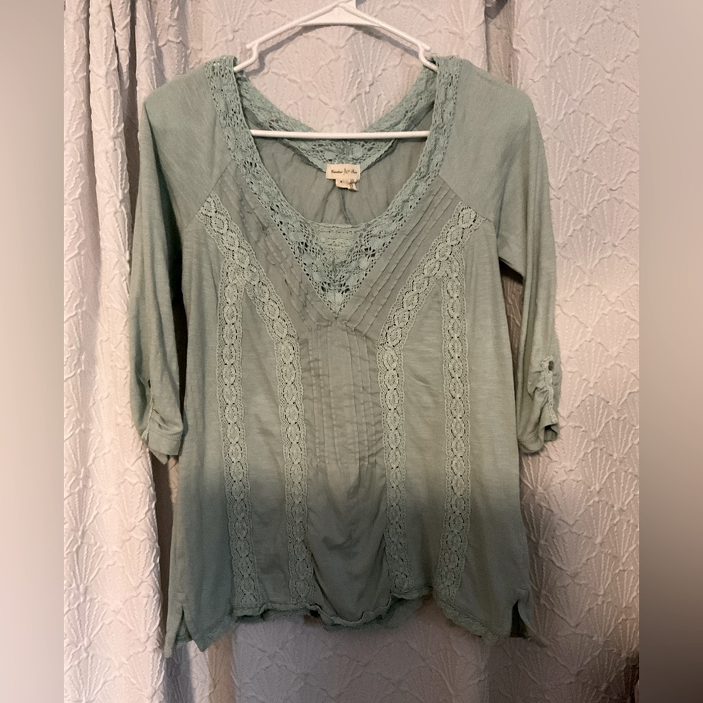 Meadow Rue hobo Lace Detail Top